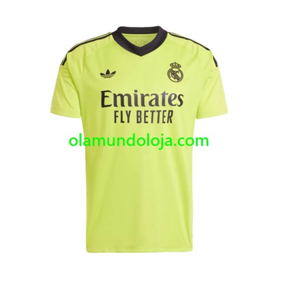 Camisola Real Madrid Guarda-redes Homem Equipamento Terceiro 2024-2025 Manga Curta